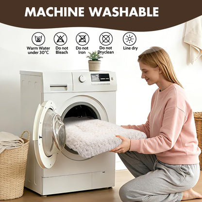 Dog Bed Crate Pad Plush Soft Dog Crate Bed for Medium Dogs and Cats Washable Anti-Slip Kennel Crate Mats for Sleeping and Anti Anxiety M
