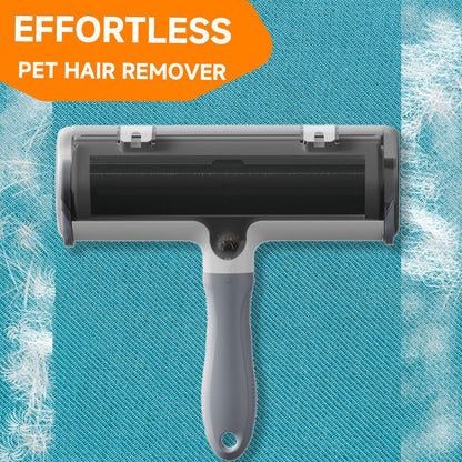 NVNAN Pet Hair Removal Glove for Dogs & Cats, 2-in-1 Deshedding Brush & Massage Mitt - Grooming Gloves for Shedding Control, Bathing and Washing, Safe for Short/Long Hair Pets 2-Pack (Blue)